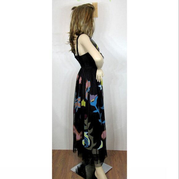 Mary Katrantzou Monroe Butterfly Print Tulle Dress, Womens Size US 4 - Picture 4 of 6